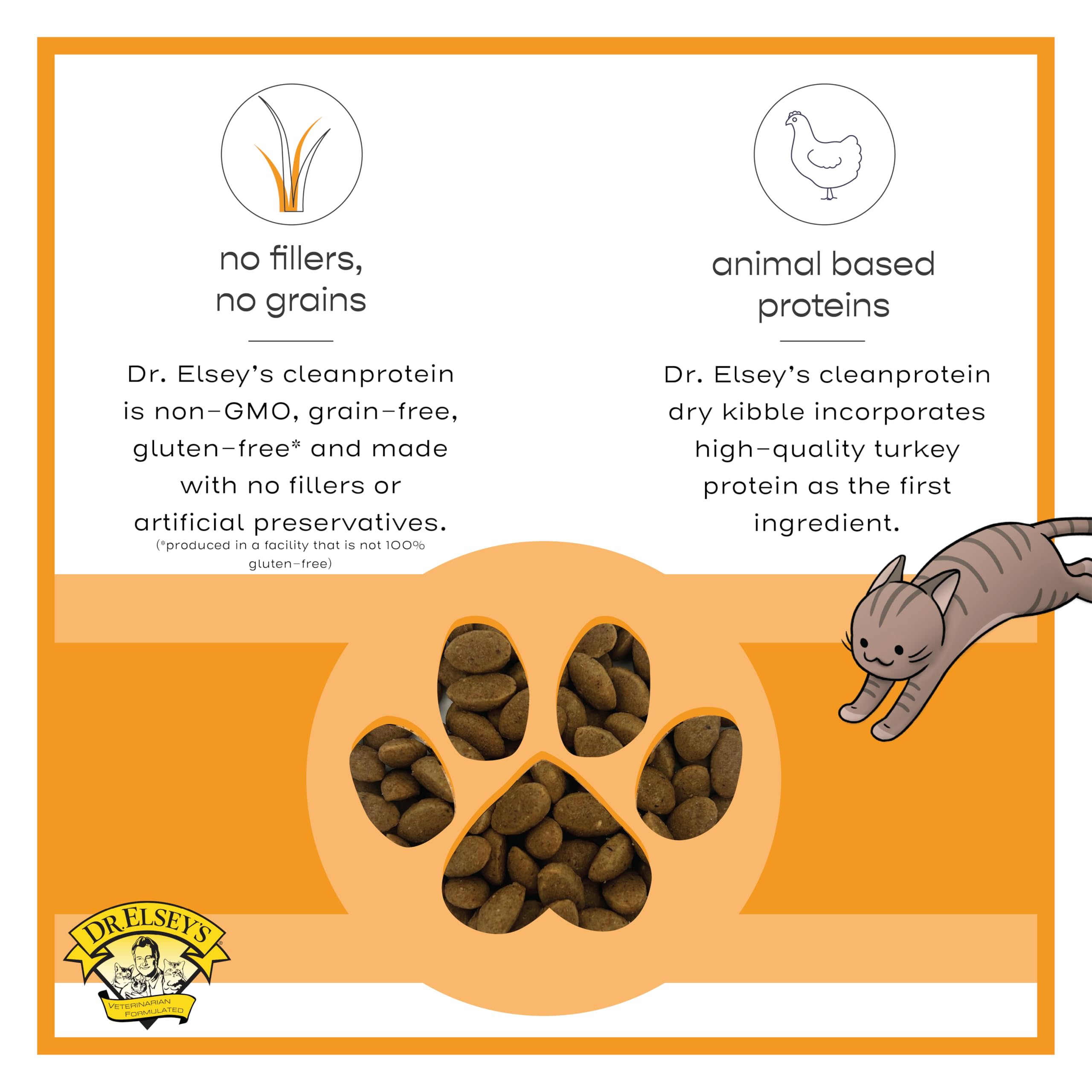 Dr. Elsey's cleanprotein sin granos, bajo carbohidratos para peso saludable.