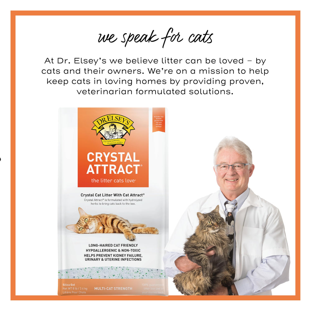 Dr. Elsey's Crystal Attract: sílice con bajo rastro, limpieza más fácil