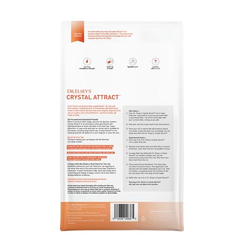 Dr. Elsey's Crystal Attract: arena de sílice para arenero, control de olores posible