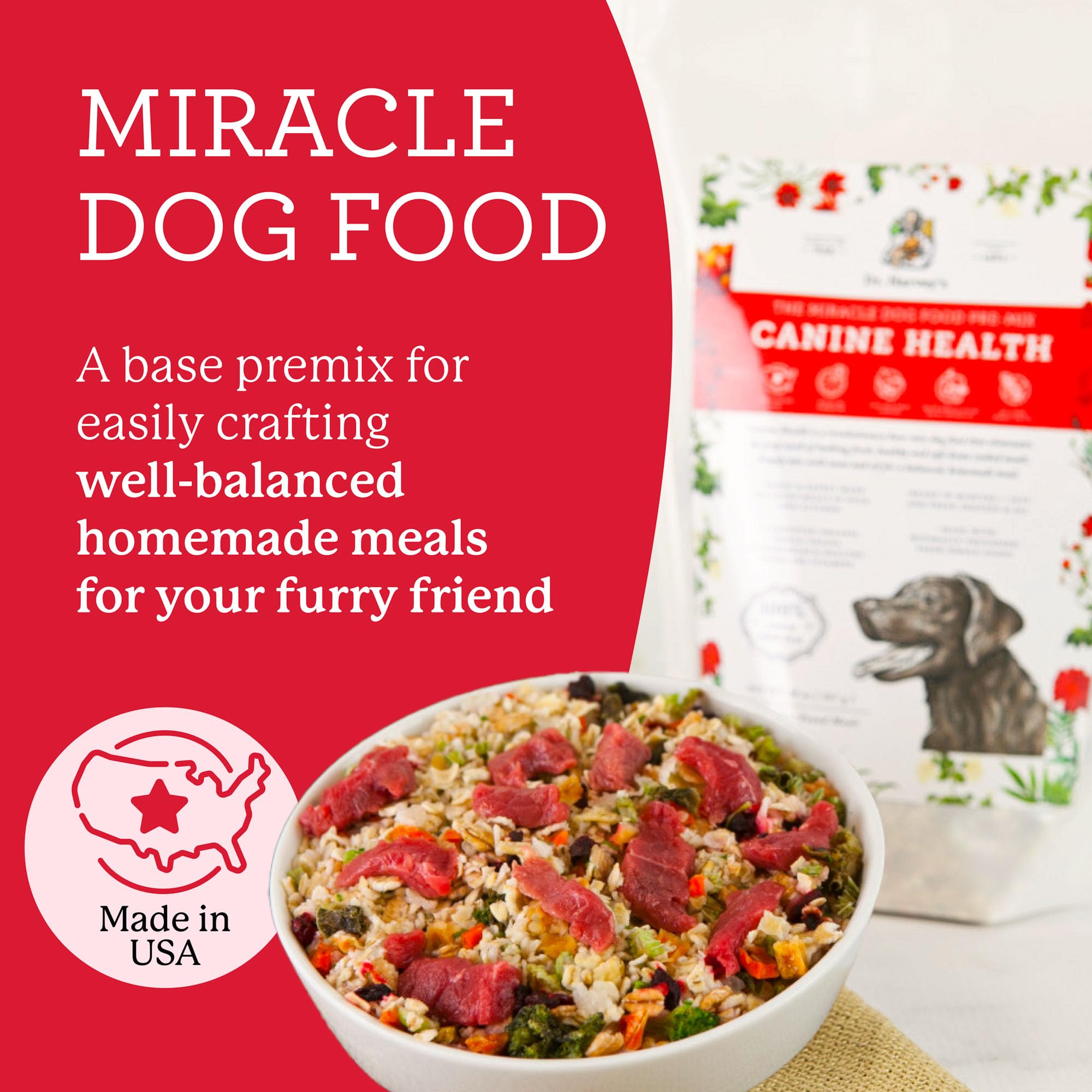 Dr. Harvey's Canine Health Miracle: base deshidratada con granos orgánicos para dieta completa