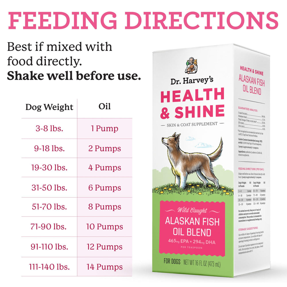 Dr. Harvey's Health & Shine: empaque marcado Hecho en EE.UU. para calidad.