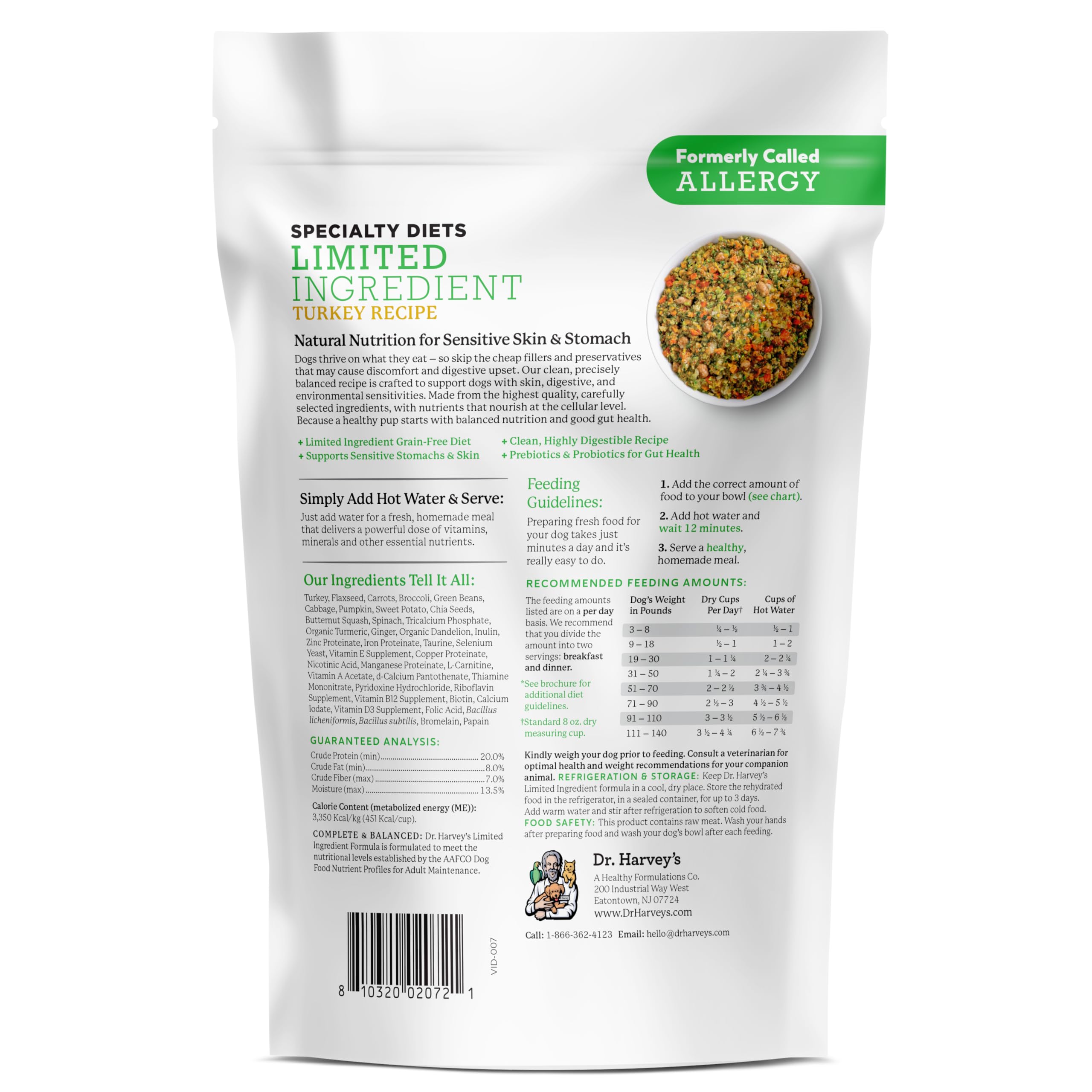 Dr. Harvey's prueba de tamaño 5.5 oz para dueños curiosos.
