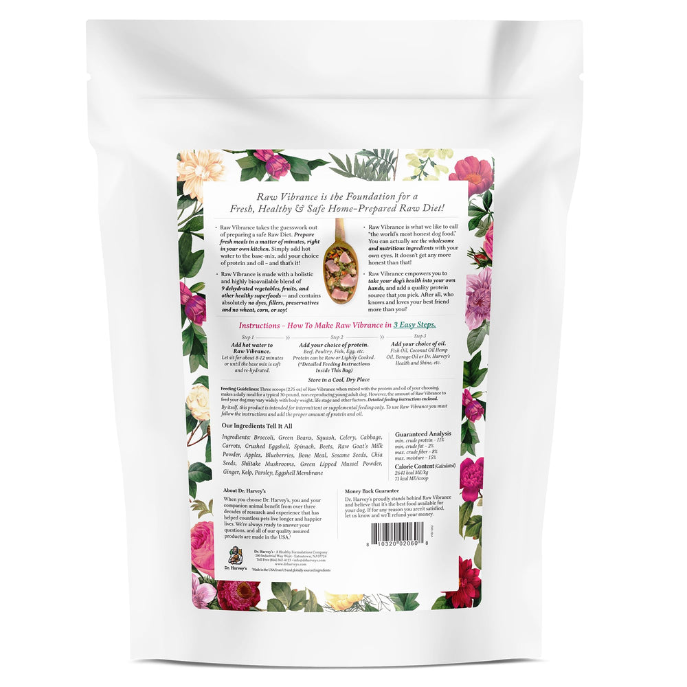 Dr. Harvey's Raw Vibrance, semillas energizantes para nutrición diaria.