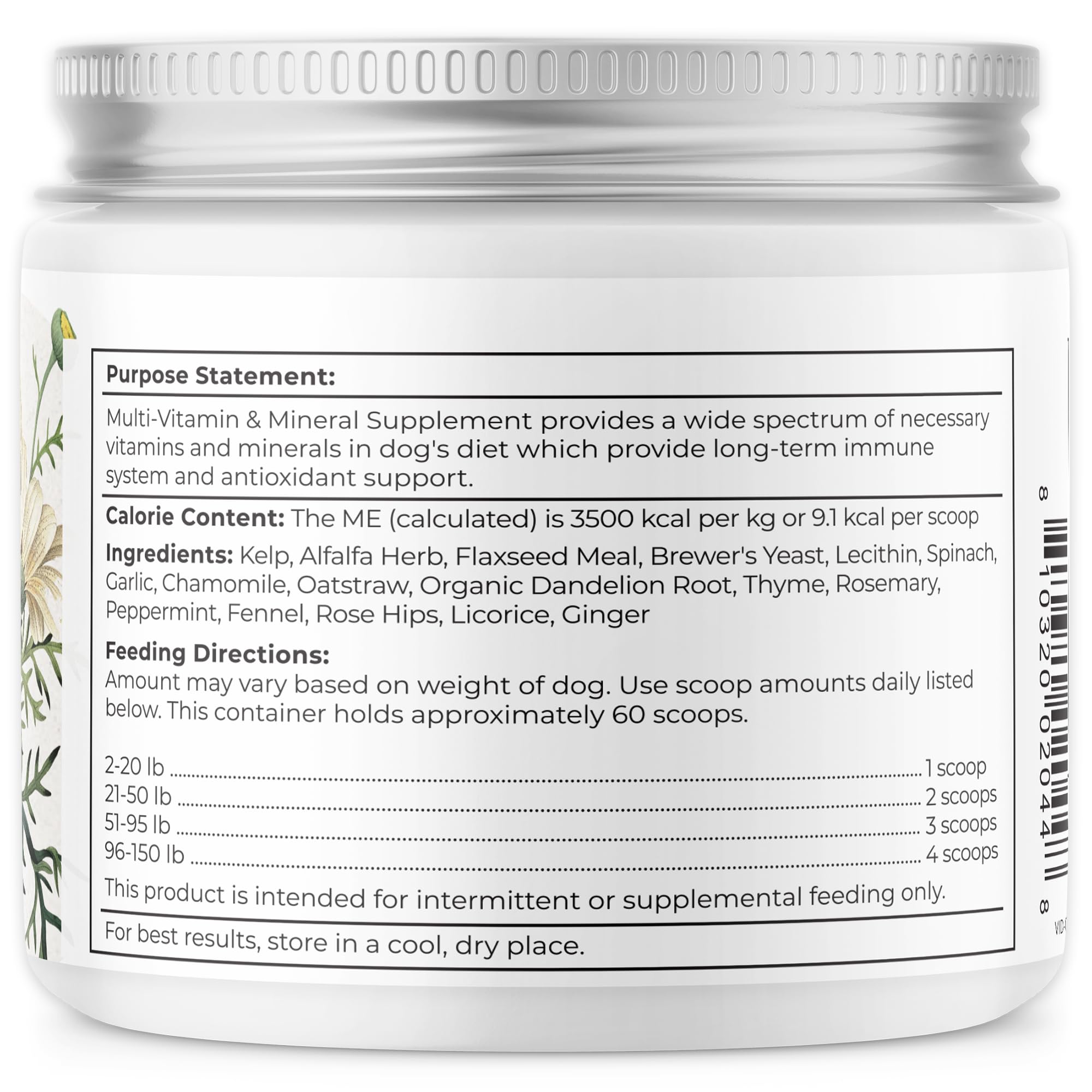 Dr. Harvey's sin conservantes ni aditivos artificiales para perros.