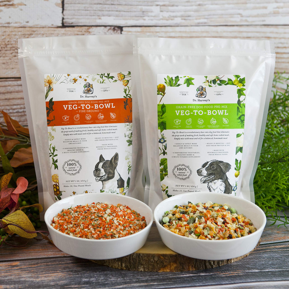 Dr. Harvey's Veg-to-Bowl: muestra preparación de cuatro porciones de 1 libra.