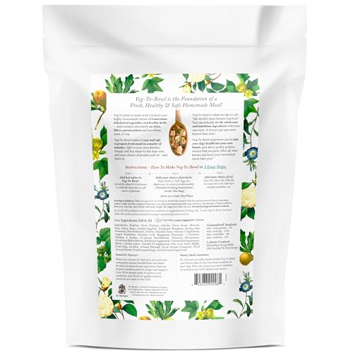 Veg-to-Bowl de Dr. Harvey's, vegetales y hierbas para una dieta equilibrada.