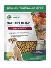 Dr. Marty Nature's Blend para cachorros, crecimiento sano y proteína de calidad.