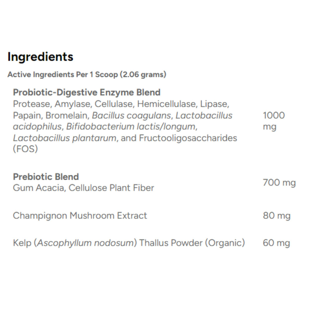 Dr. Marty ProPower Plus, topping sin sabor para comida, uso diario fácil.