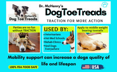 Dr. McHenry's Dog Toe Treads: cepillo de limpieza para mantenimiento sencillo.
