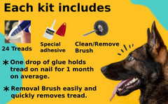 Dr. McHenry's Dog Toe Treads: diseño veterinario para uso fiable.