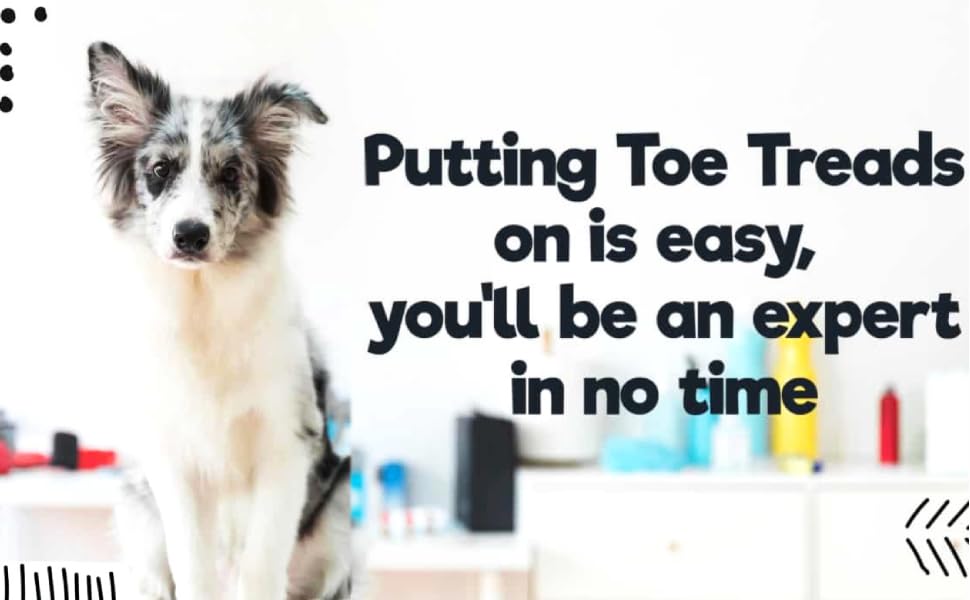 Dr. McHenry's Dog Toe Treads: talla mediana para perros de 16 a 40 lb.