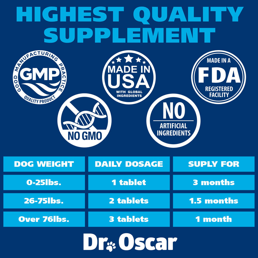Dr Oscar presentación de 90 tabletas para conveniencia diaria.