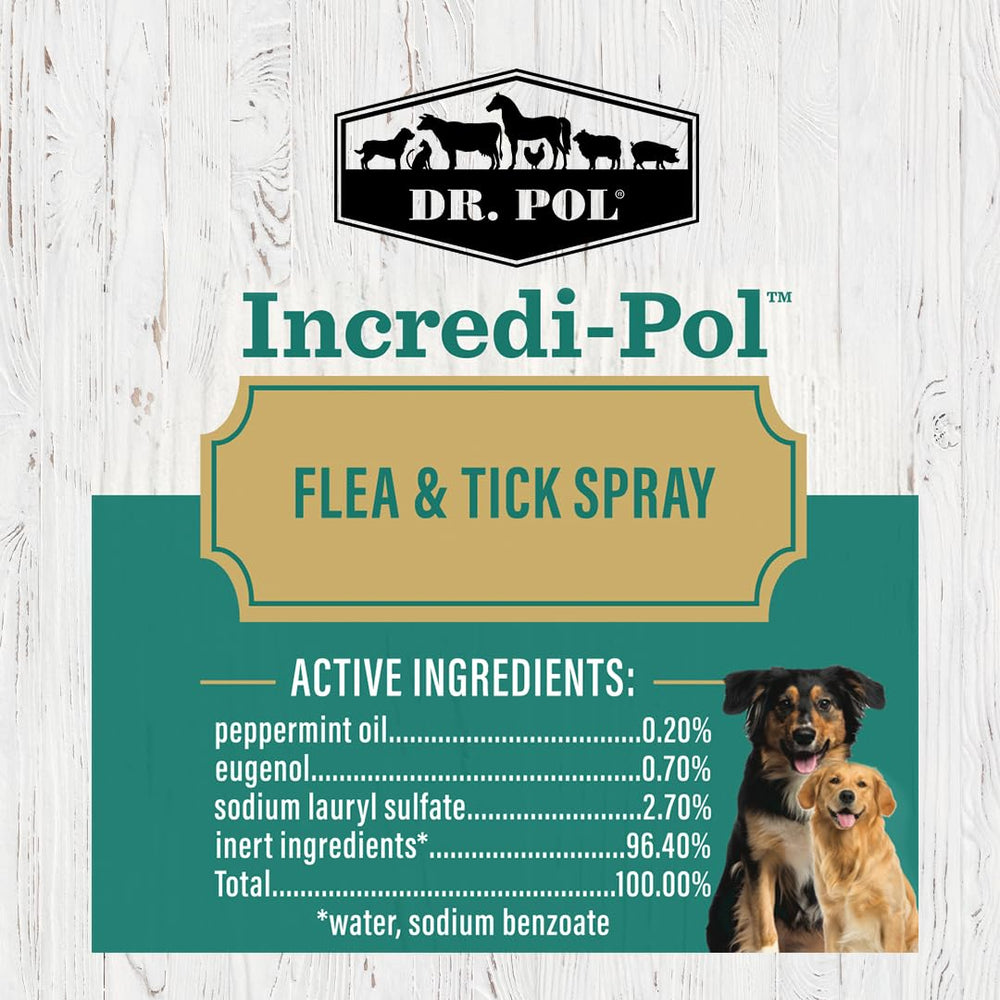 Dr. Pol Incredi-Pol Spray, ayuda a repeler pulgas y garrapatas en casa