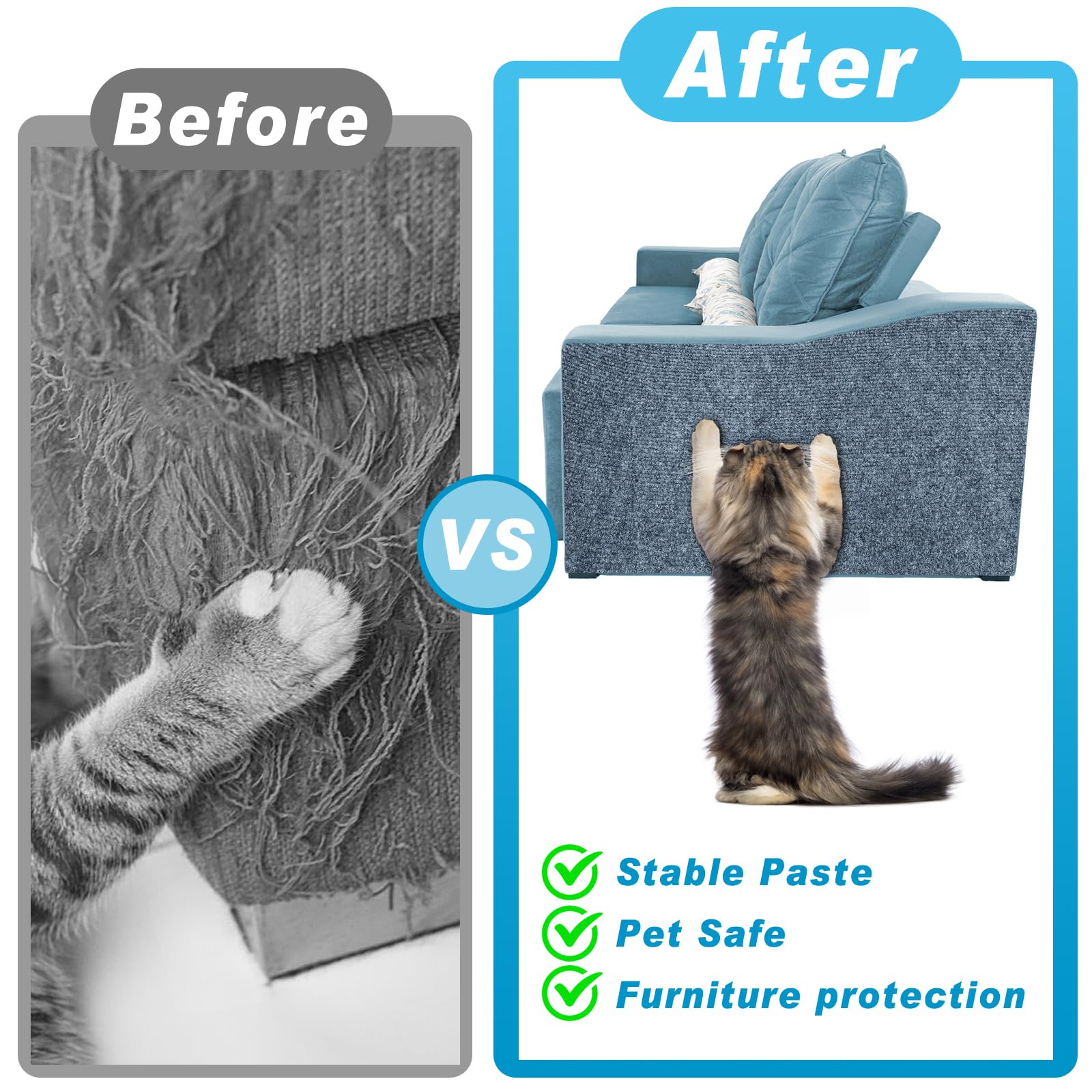 Uso versátil de Draupnir: ideal para sofás, paredes y escaleras de gatos.