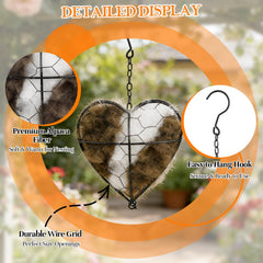 DreaVant Regalo para amantes de la naturaleza, nido en forma de corazón.