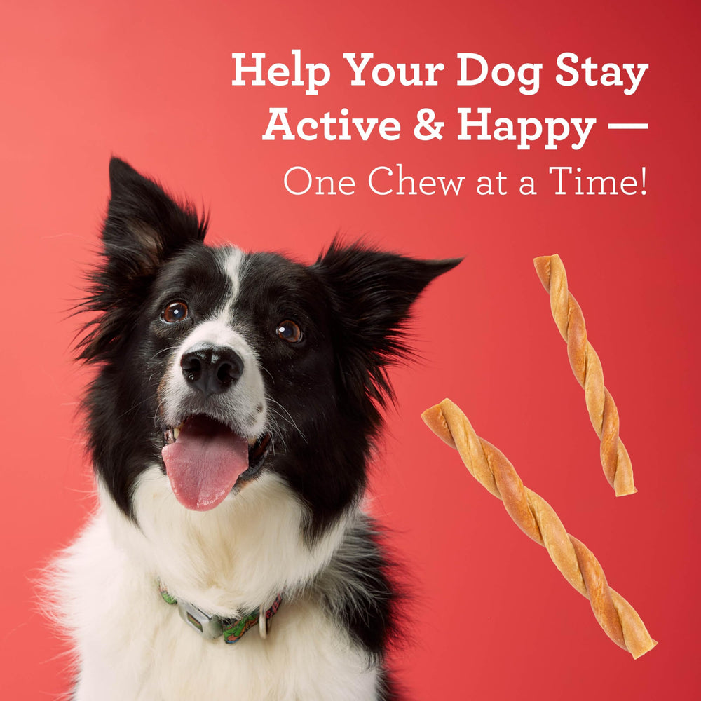 DreamBone CollaYUMS Twists para perros activos, snack de entrenamiento sabroso.