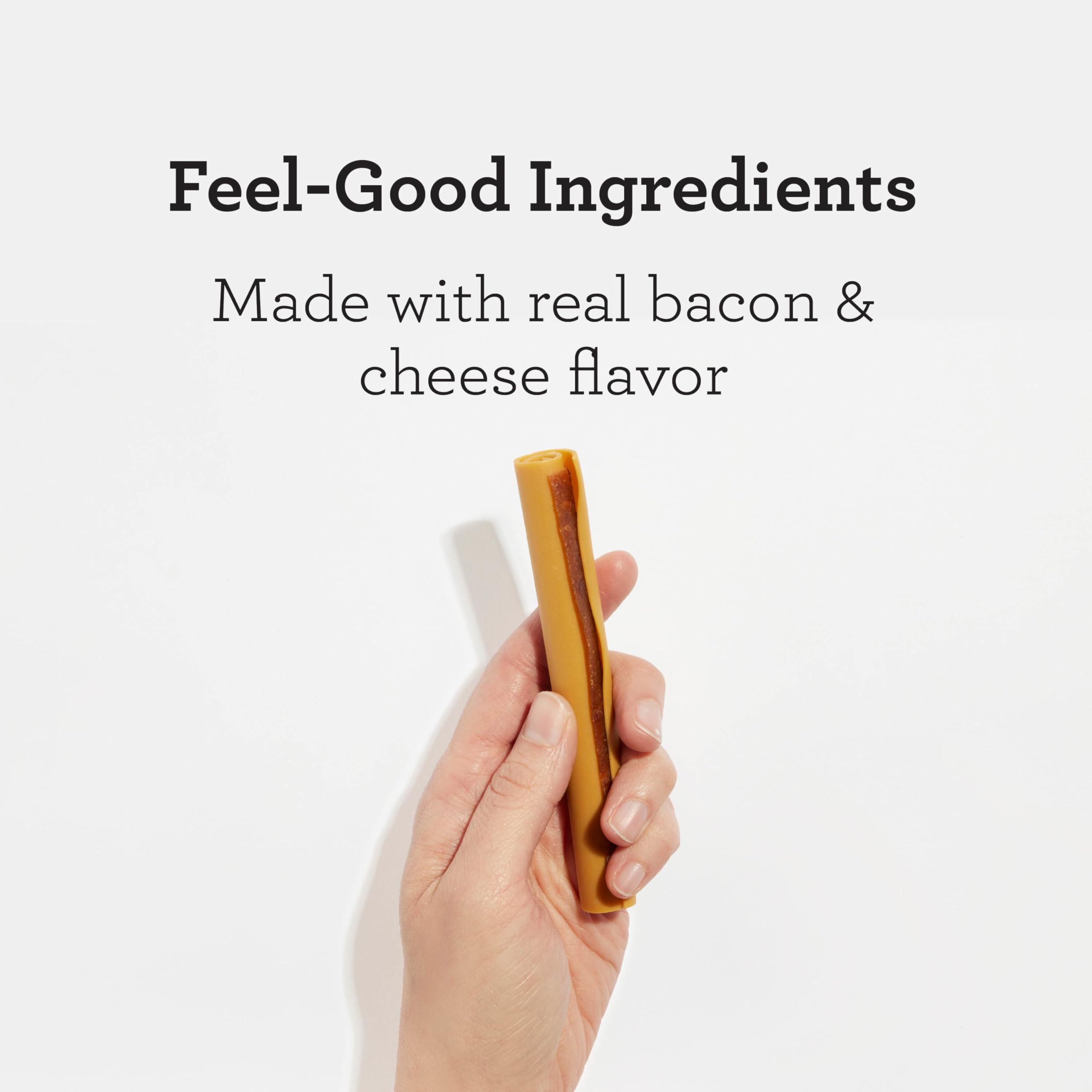 DreamBone DreamSticks ingredientes con tocino y queso para masticar y entretener