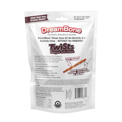 DreamBone envoltura exterior de pollo: textura adicional para masticar.