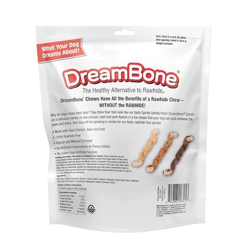 DreamBone Espirales Real Pollo: premio delicioso con sabor a pollo para tu perro.