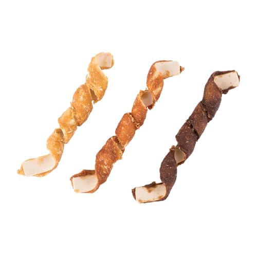 DreamBone Espirales Real Res y Puerco: snack sabroso sin cuero crudo para mordisquear.