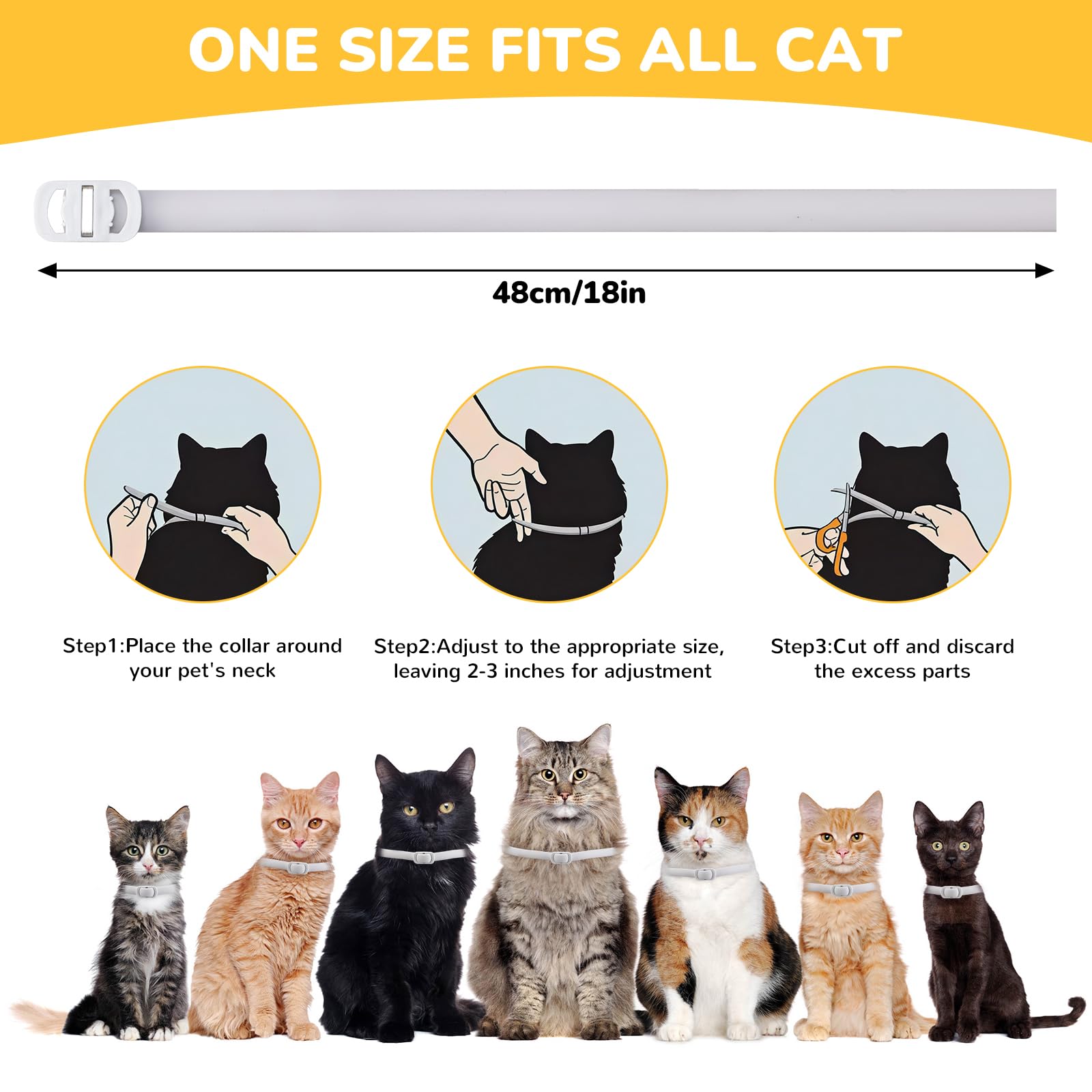 DrFlito conjunto de cuatro collares antipulgas, solución para la familia felina.