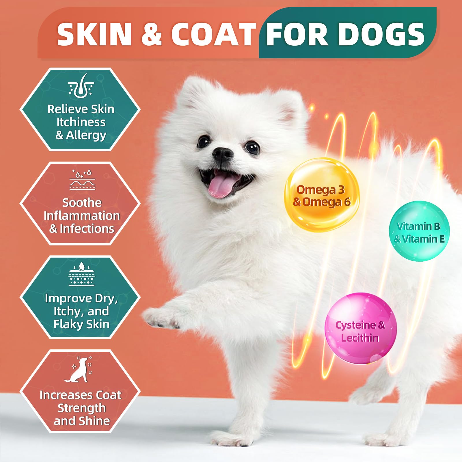 DRFOSTER multivitamínico para perros: pelaje brillante y piel sana.
