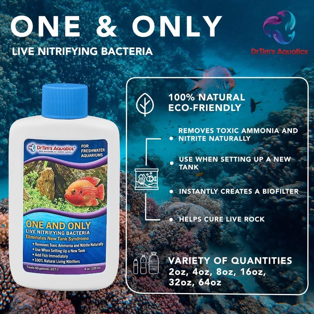 DrTim's Aquatics One and Only Freshwater: aplicación en el filtro para mejor filtración biológica.