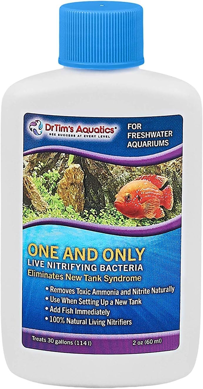 DrTim's Aquatics One and Only Freshwater: vertido de botella para tratamiento rápido en acuario.