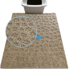 Drymate alfombrilla para caja de arena de gatos capta la arena y reduce desorden.