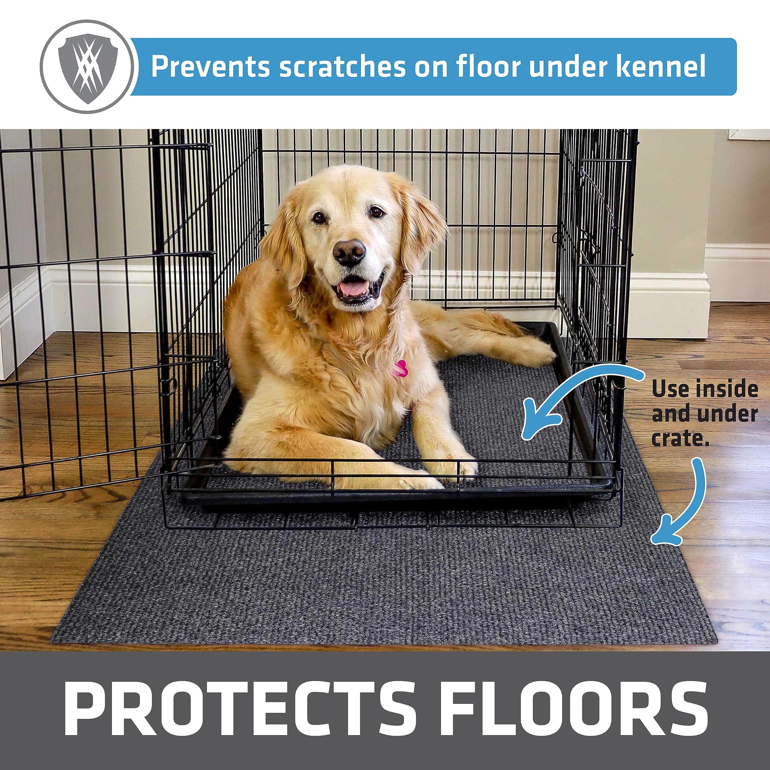 Drymate: almohadilla para jaula perro impermeable con respaldo antideslizante para proteger suelos.