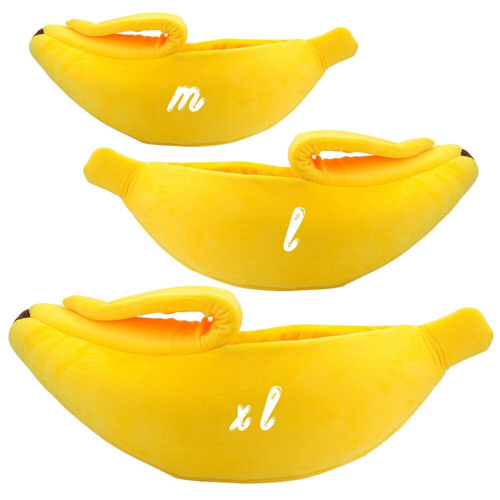 DSDESHU Cama banana para perros pequeños, ideal para descanso.