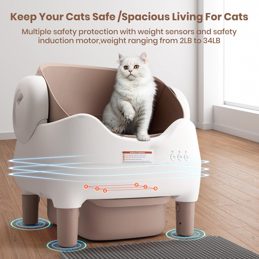 Duabes diseño para múltiples gatos, espacio amplio y seguro.