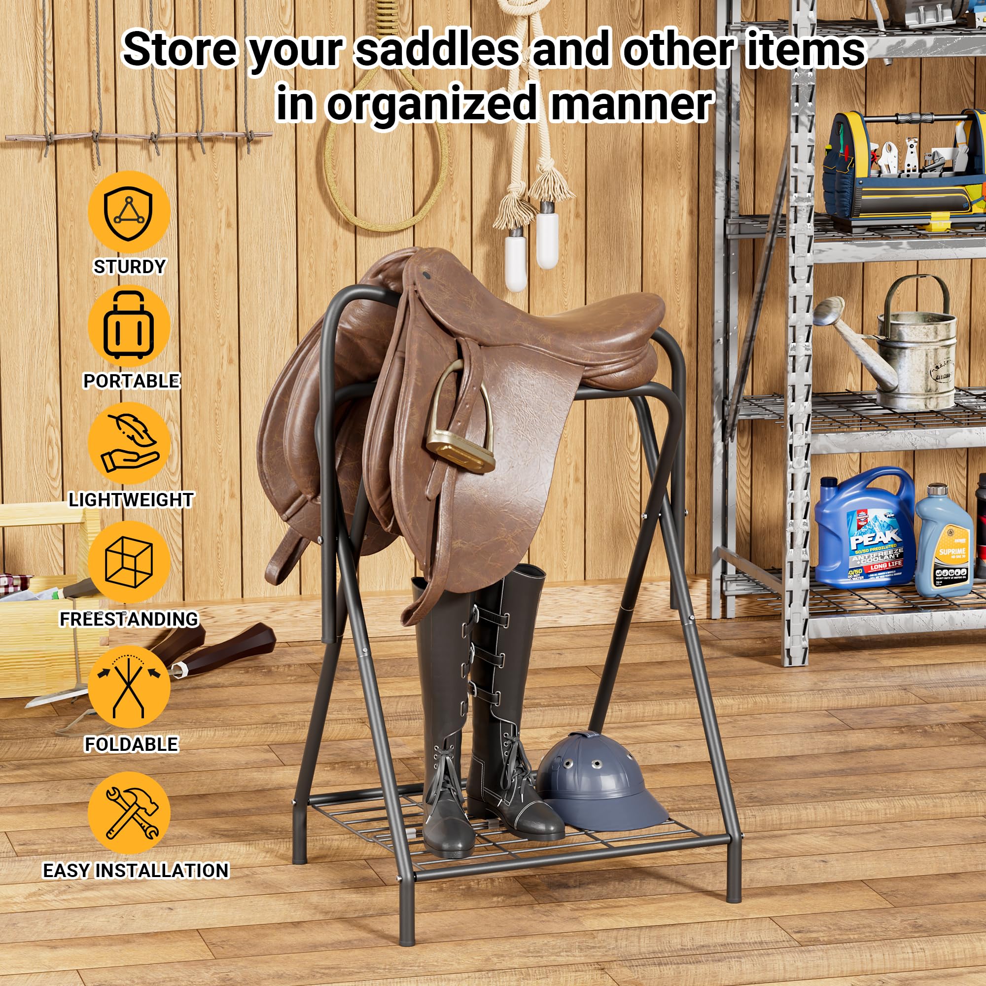 Dunatou compatible con sillas de montar inglesas y occidentales para mayor versatilidad.