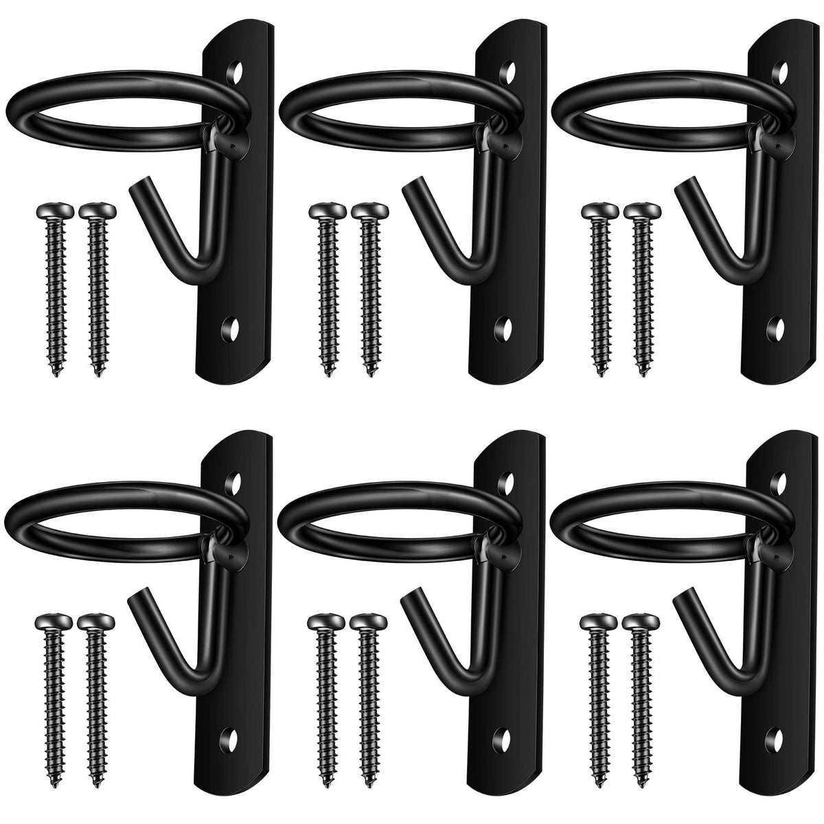 Dunzy gancho-cubeta-caballo-6-piezas para colgar cubetas de agua de forma segura.