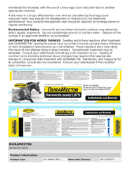 Tubo compacto de Duramectin Paste para uso en establo.