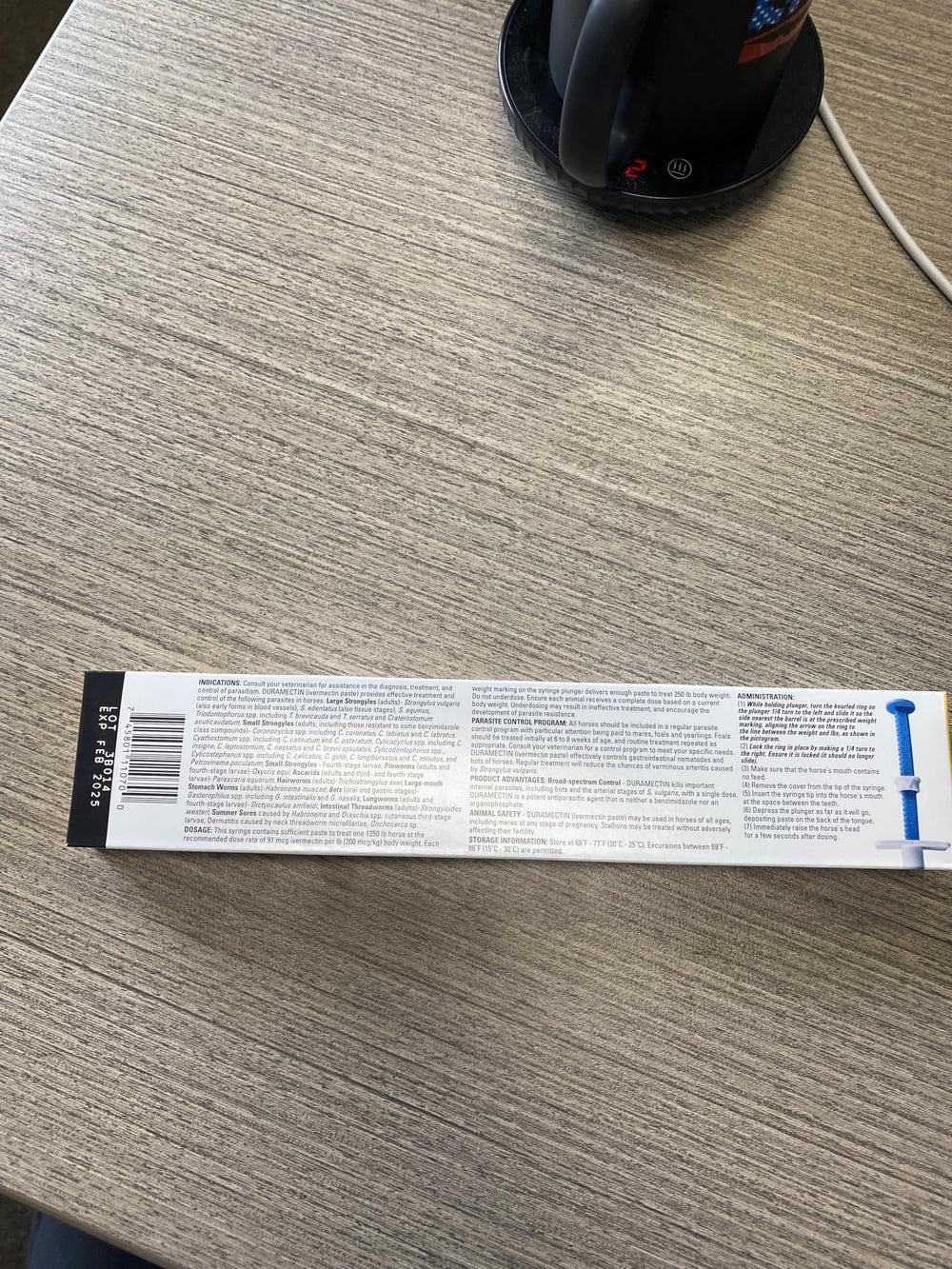 Uso en yeguas gestantes con Duramectin Paste siguiendo indicaciones.