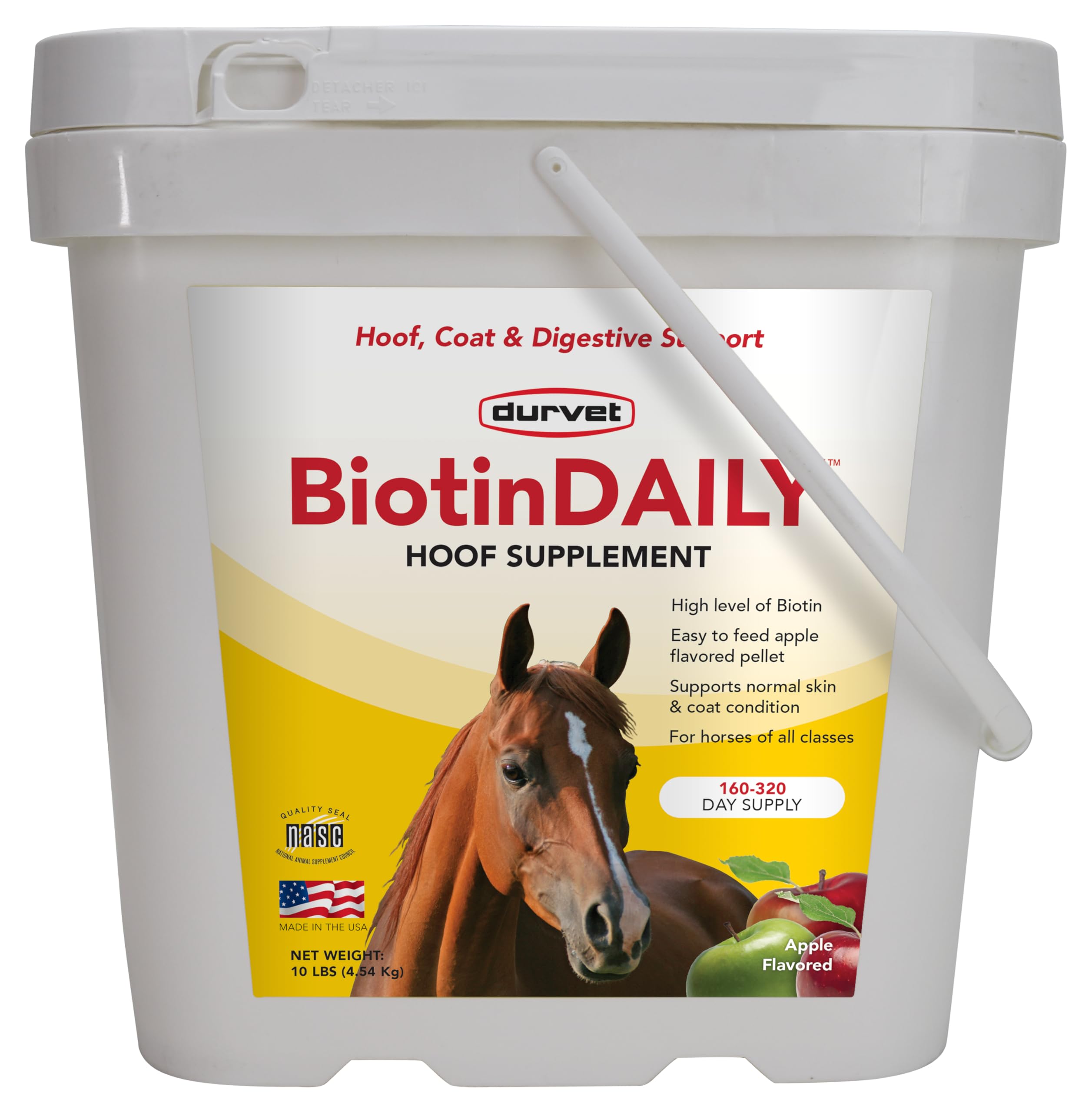 Durvet BIOTIN Daily 10#: pellets para suplemento diario.