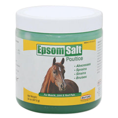 Durvet compresa de sal Epsom de 20 oz para aplicación fácil y versátil.