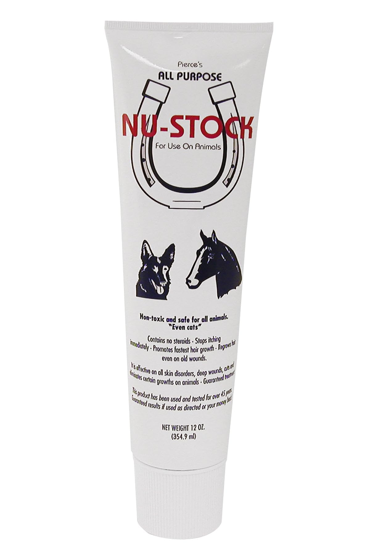 Durvet Pierce's Nu-Stock frasco de 12 oz para uso seguro en perros y cuidado de la piel.