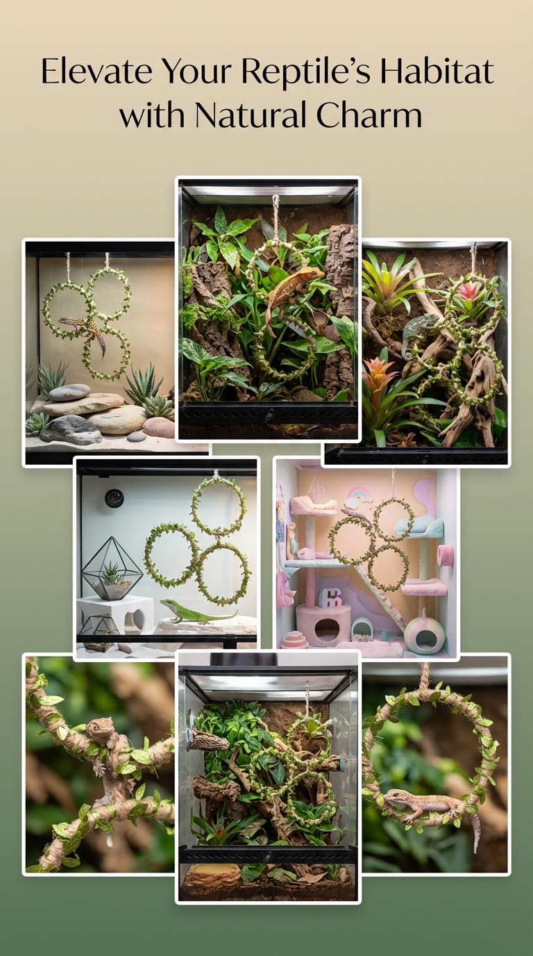 Duseu serpiente: estructuras versátiles para enriquecimiento del terrario.