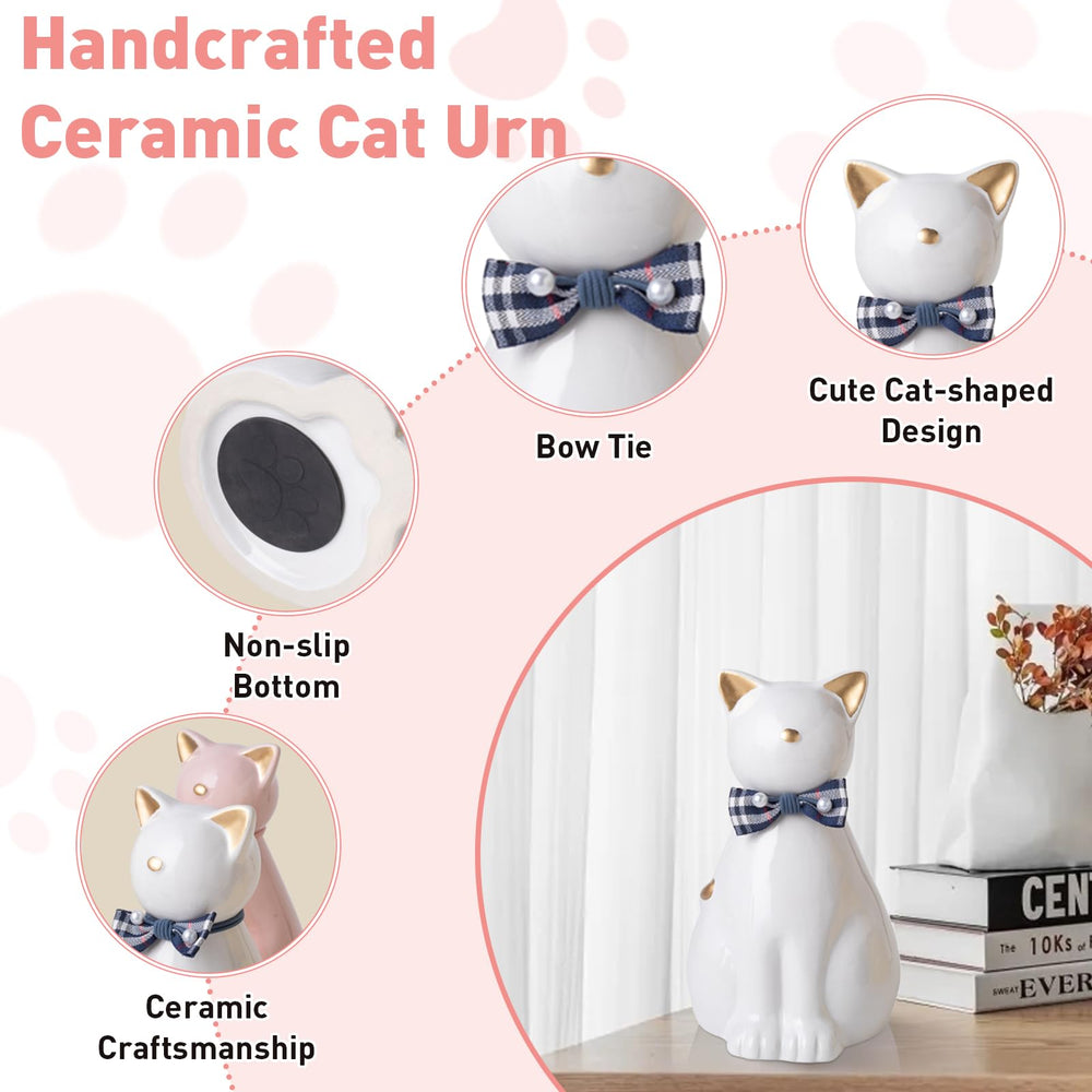 Duuclume diseño adorable de estatua de gato, combinación emocional y uso práctico