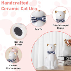 Duuclume diseño adorable de estatua de gato, combinación emocional y uso práctico