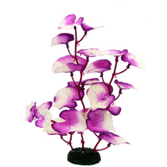 DVHEY plantas decorativas, morado-blanco, añaden belleza y zonas de juego para bettas.