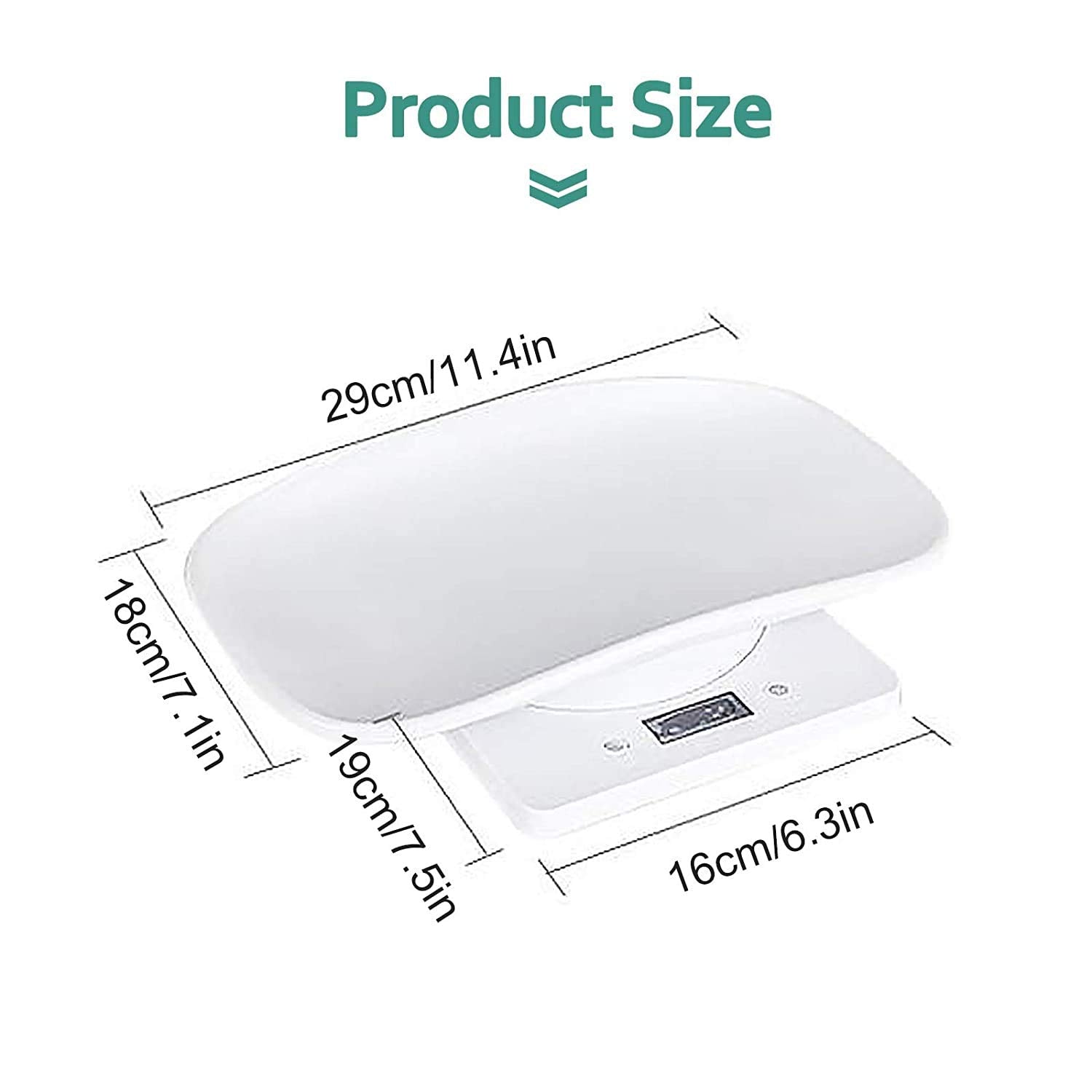 Pantalla LCD grande de DWSFADA para lecturas rápidas y legibles