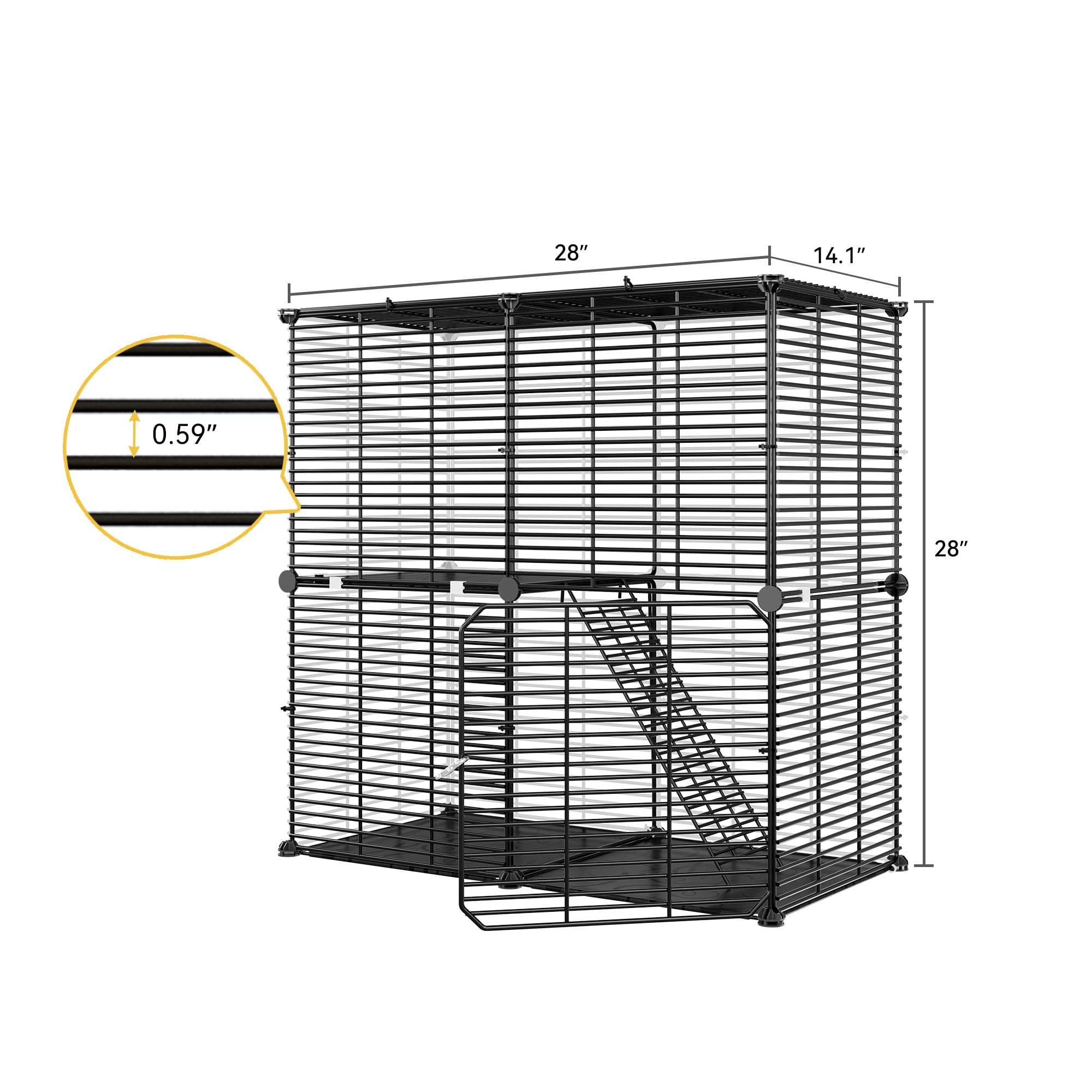 DWVO uso interior y exterior para gatos y gatitos.