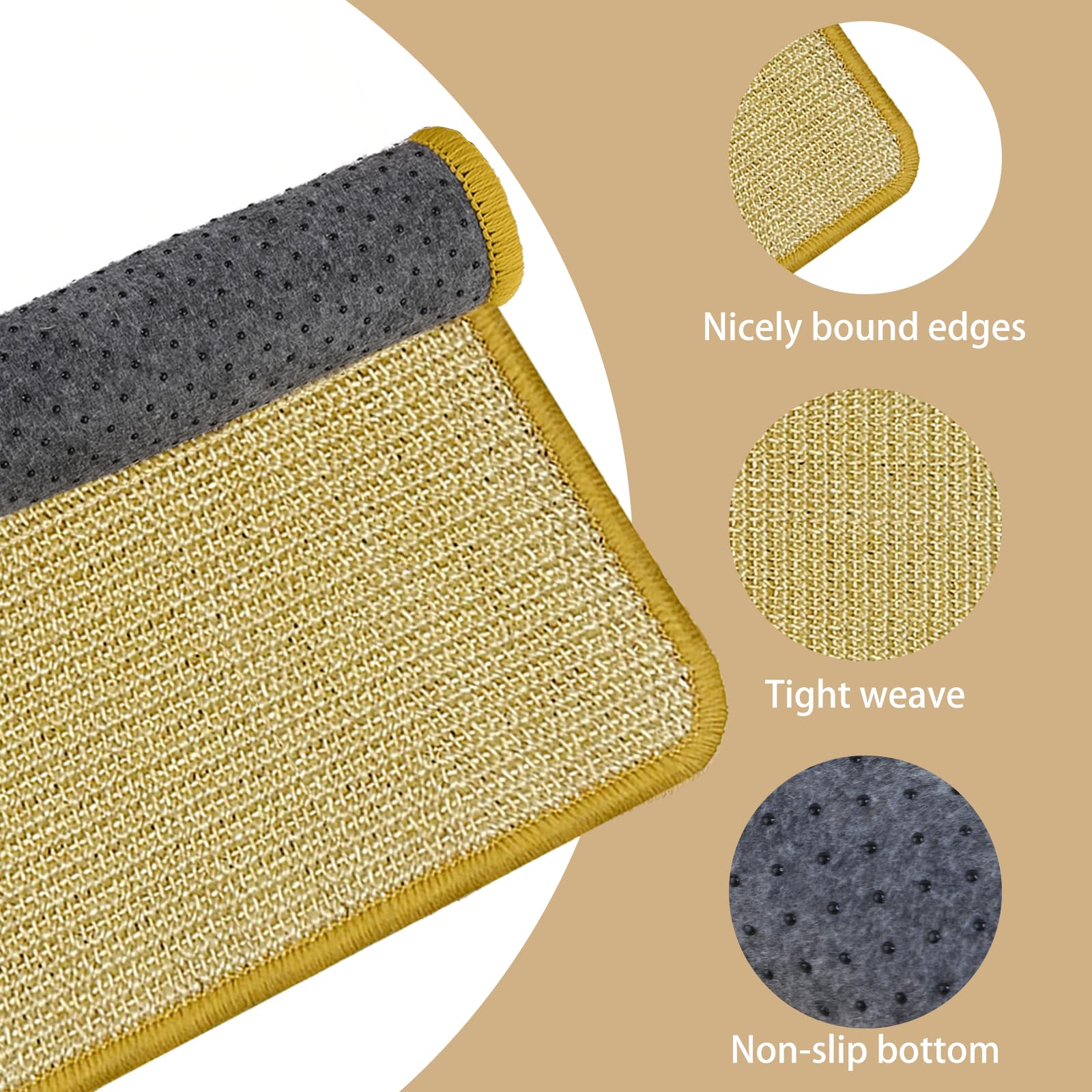 DYAUS Bunny Scratch Pad de sisal, resistente y duradera para juego diario.