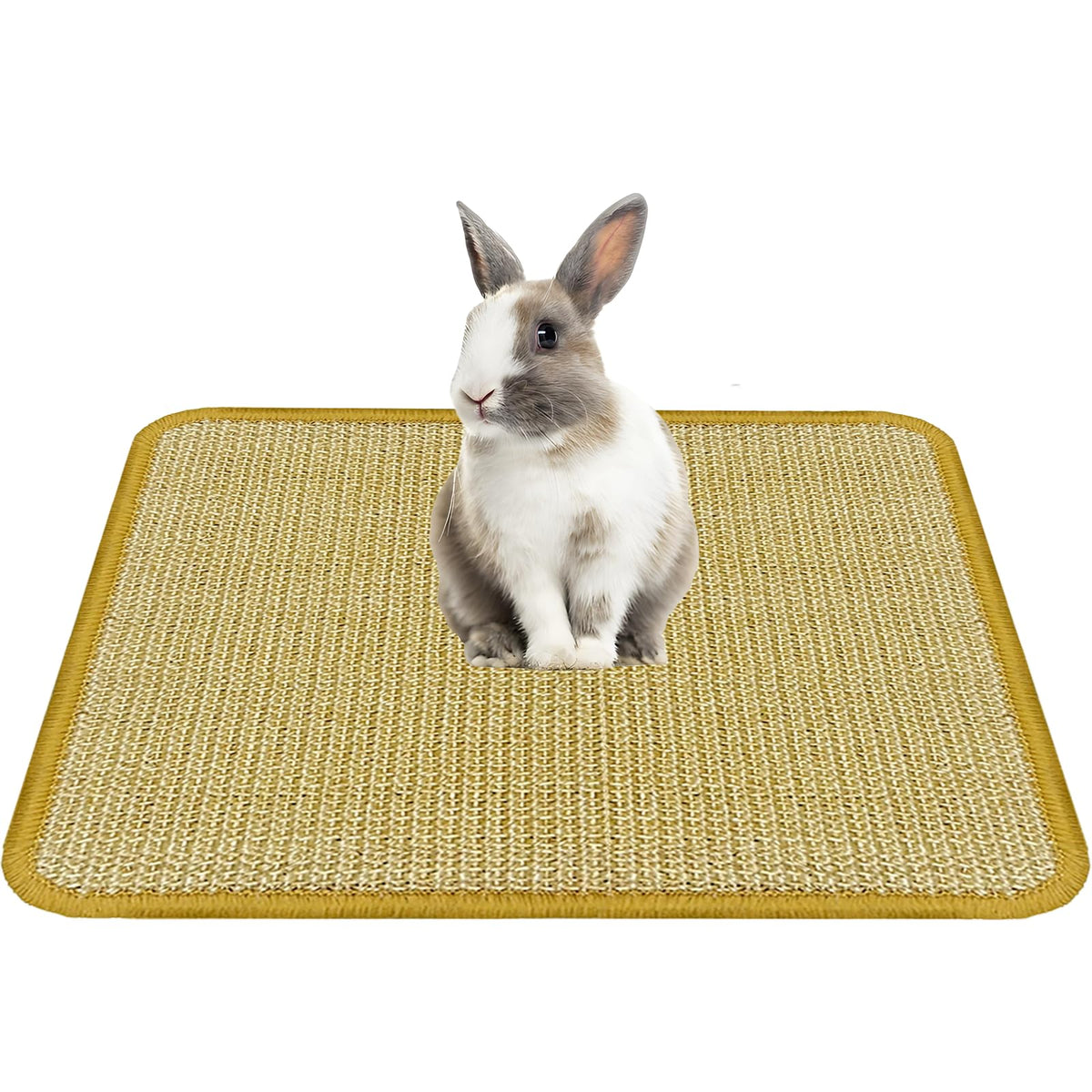 DYAUS Bunny Scratch Pad con sisal natural para arañar de forma segura.