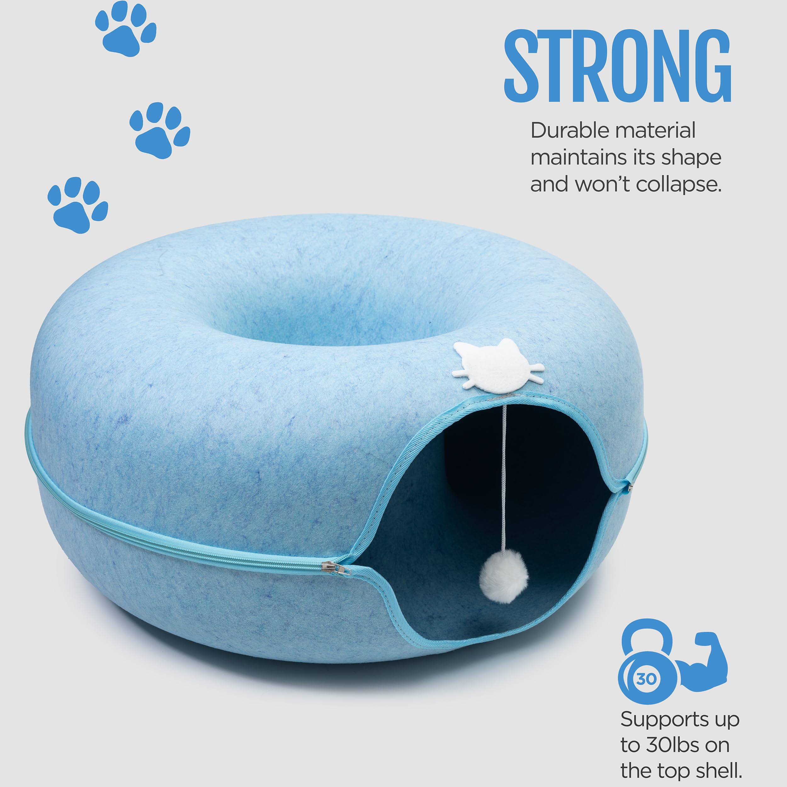 Meow Mansion de E & E's: bola colgante integrada para entretenimiento en interiores.