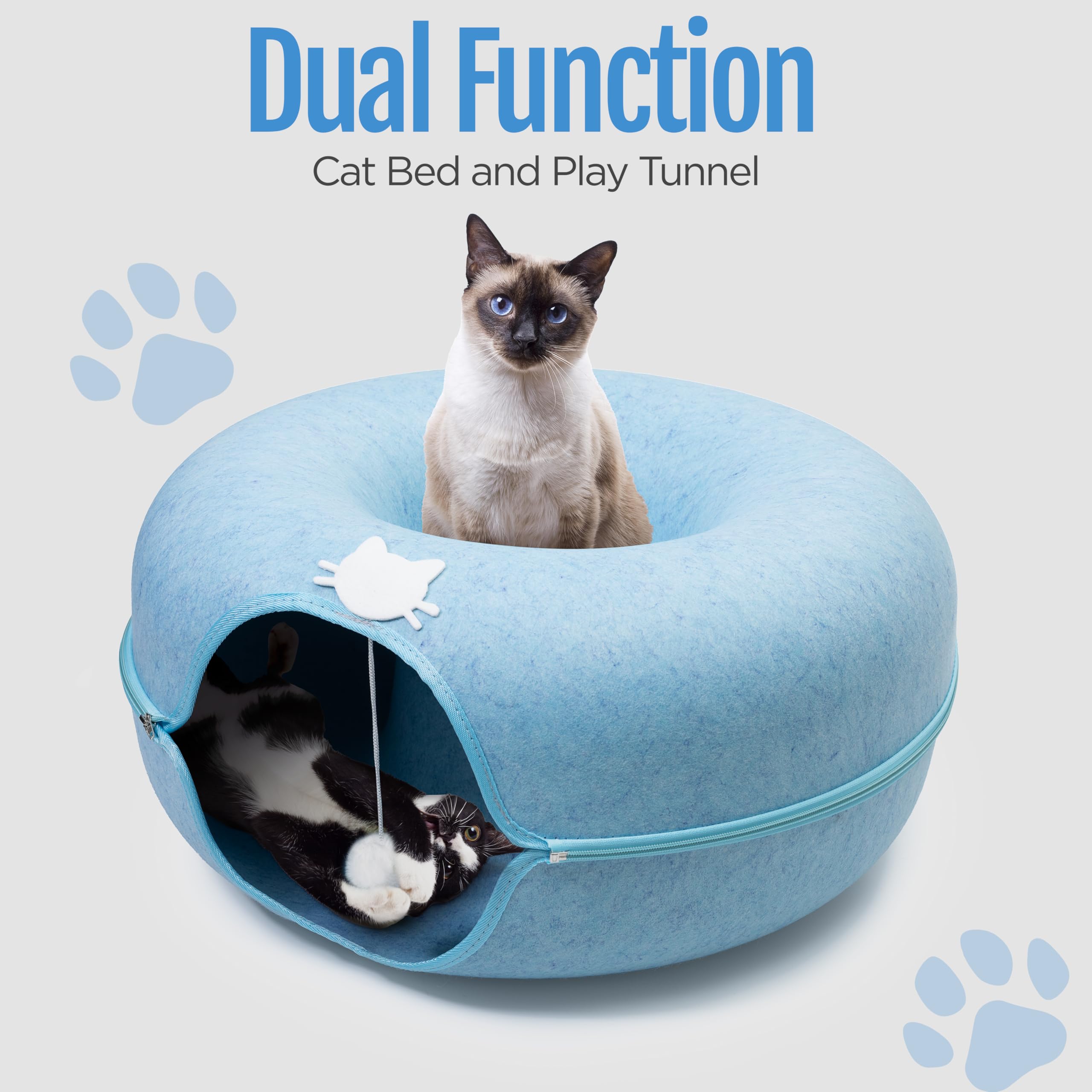 Meow Mansion de E & E's: diseño desmontable y lavable para limpieza rápida.