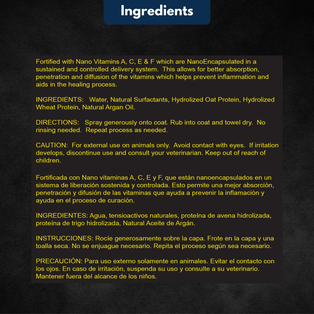 E3 Argan, envase práctico de 32 onzas para caballos.